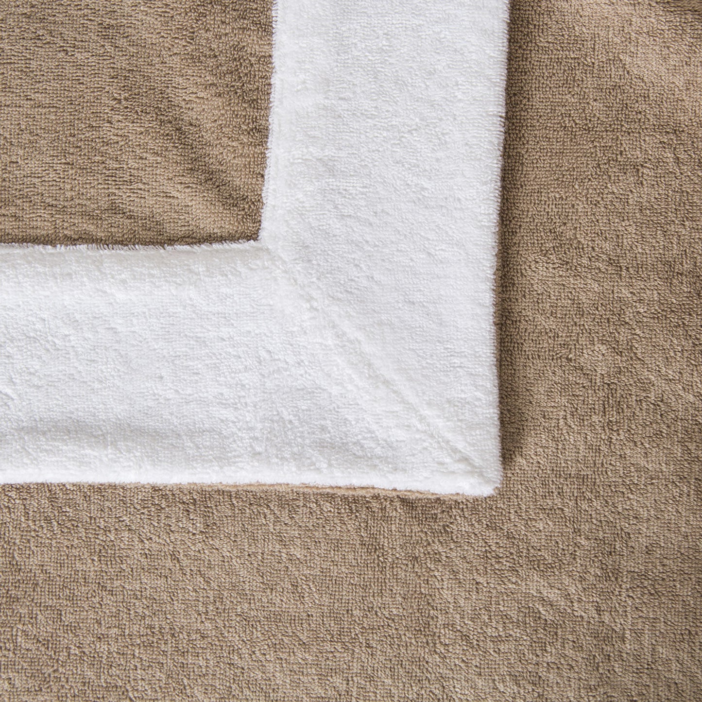 Mediterranean Beach Towel, Luxury 100% Cotton, OEKO-TEX Certified, Large Poolside Essential, Taupe White